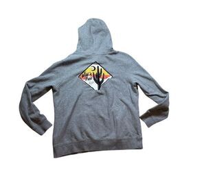 Fox Racing Pioneer Hoodie Womens Size Large Pullover Wild & Free Gray Sweatshirt